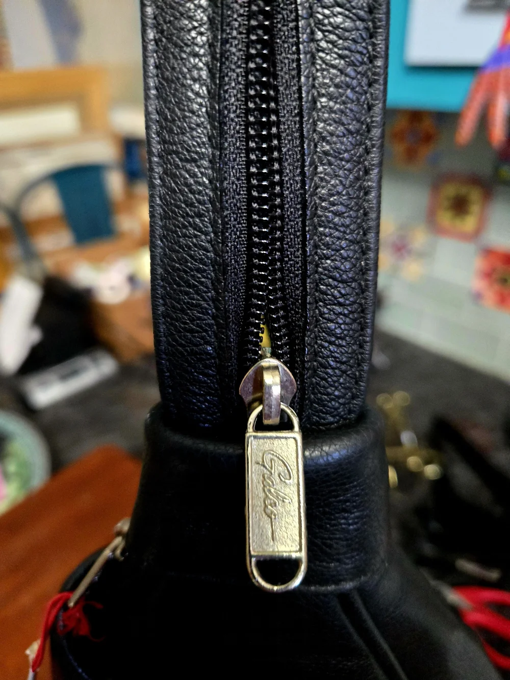 Vintage Galco Leatherware (Galco International) pebbled black leather sling back